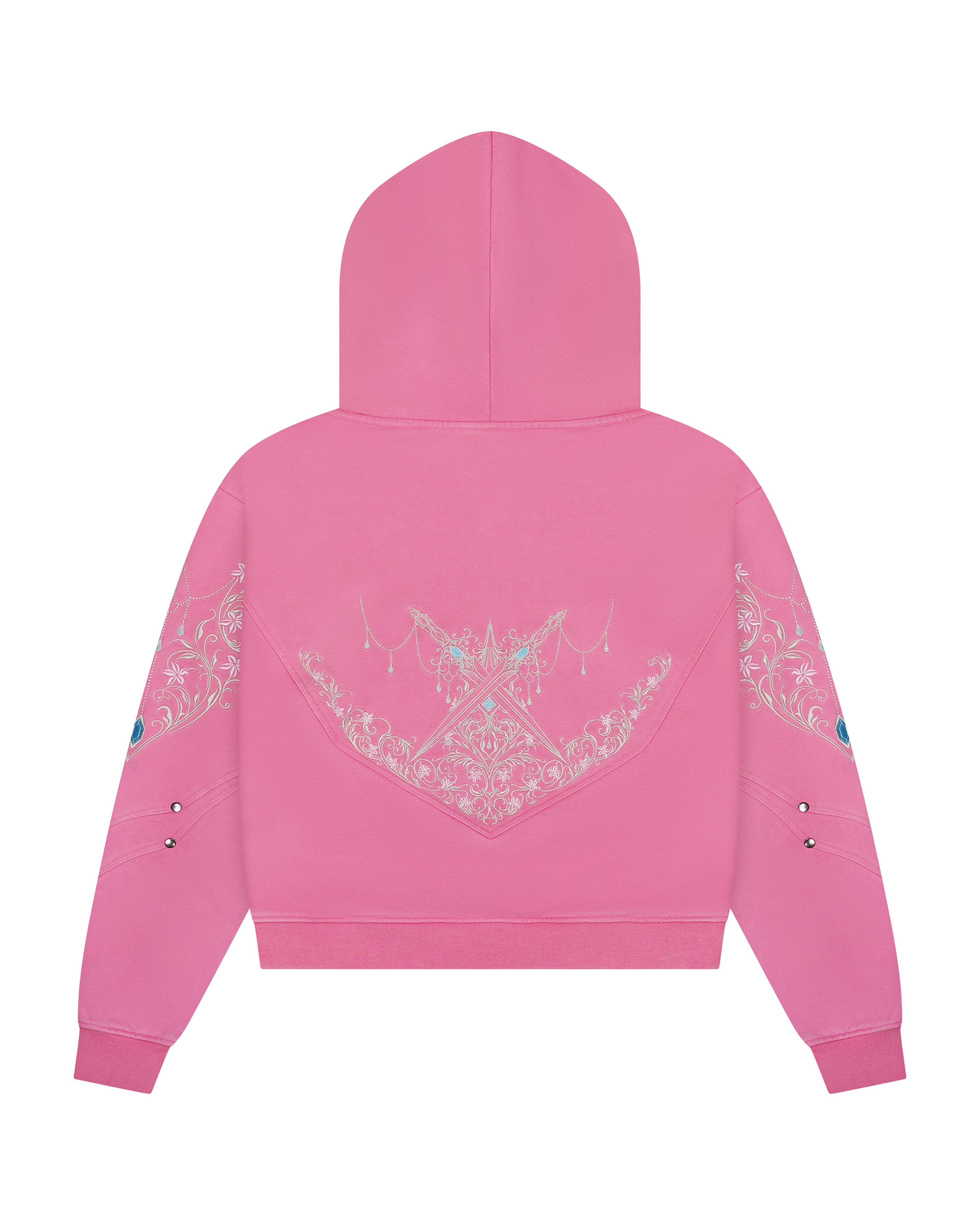Princess knight pink armored hoodie