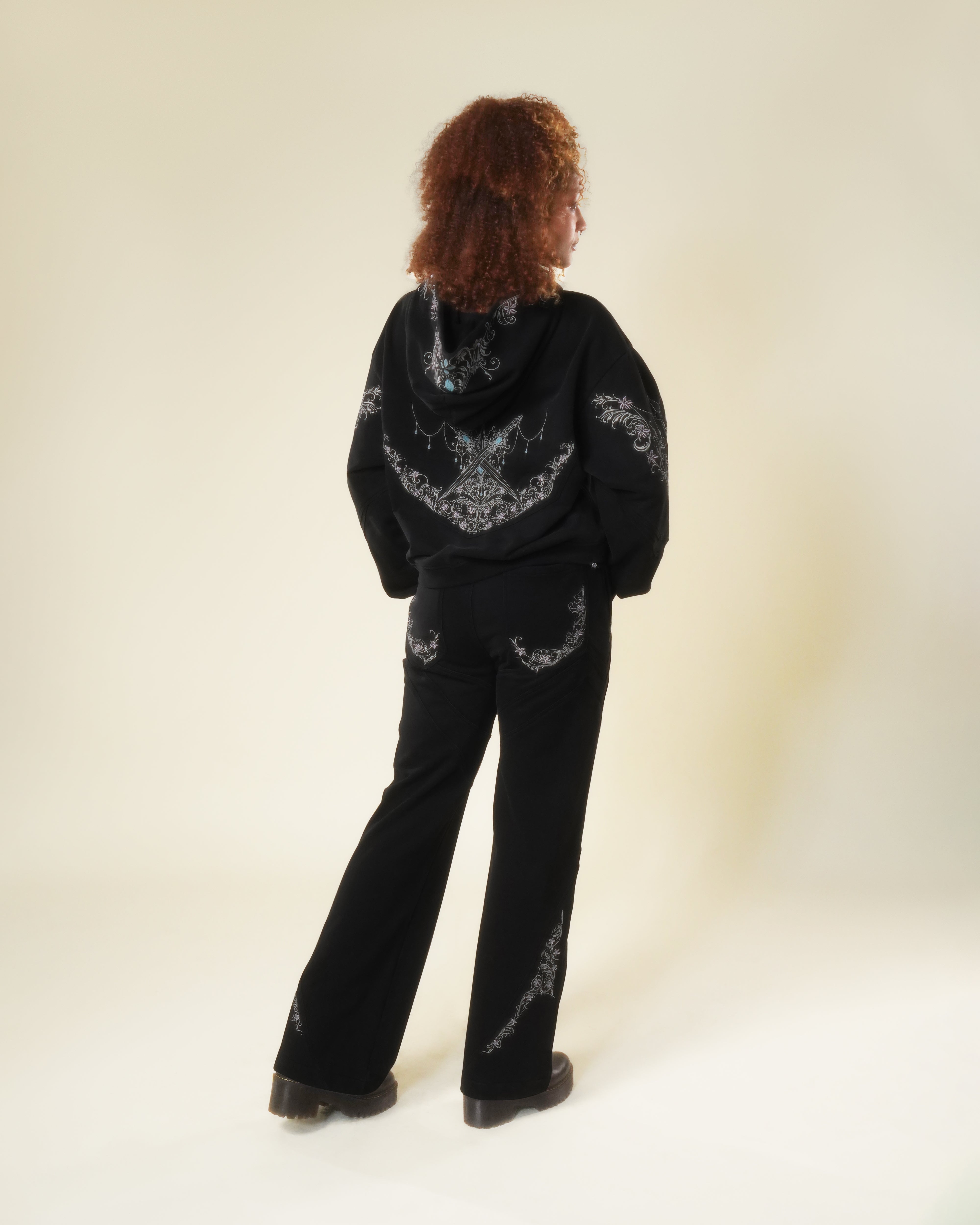 Princess knight armored black hoodie 
