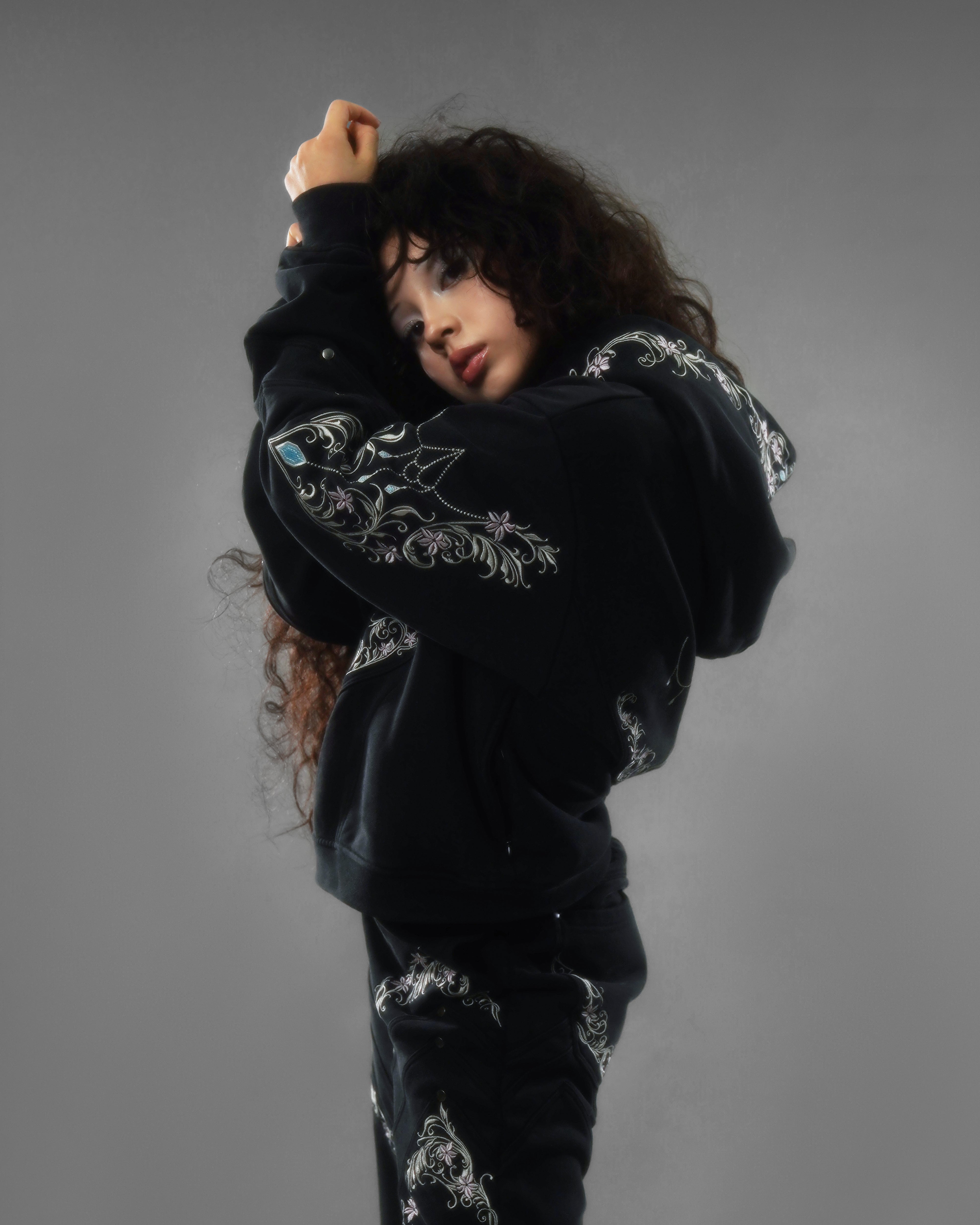 Princess knight armored black hoodie 