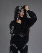 Princess knight armored black hoodie 