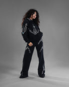 Princess knight black armored sweatpants