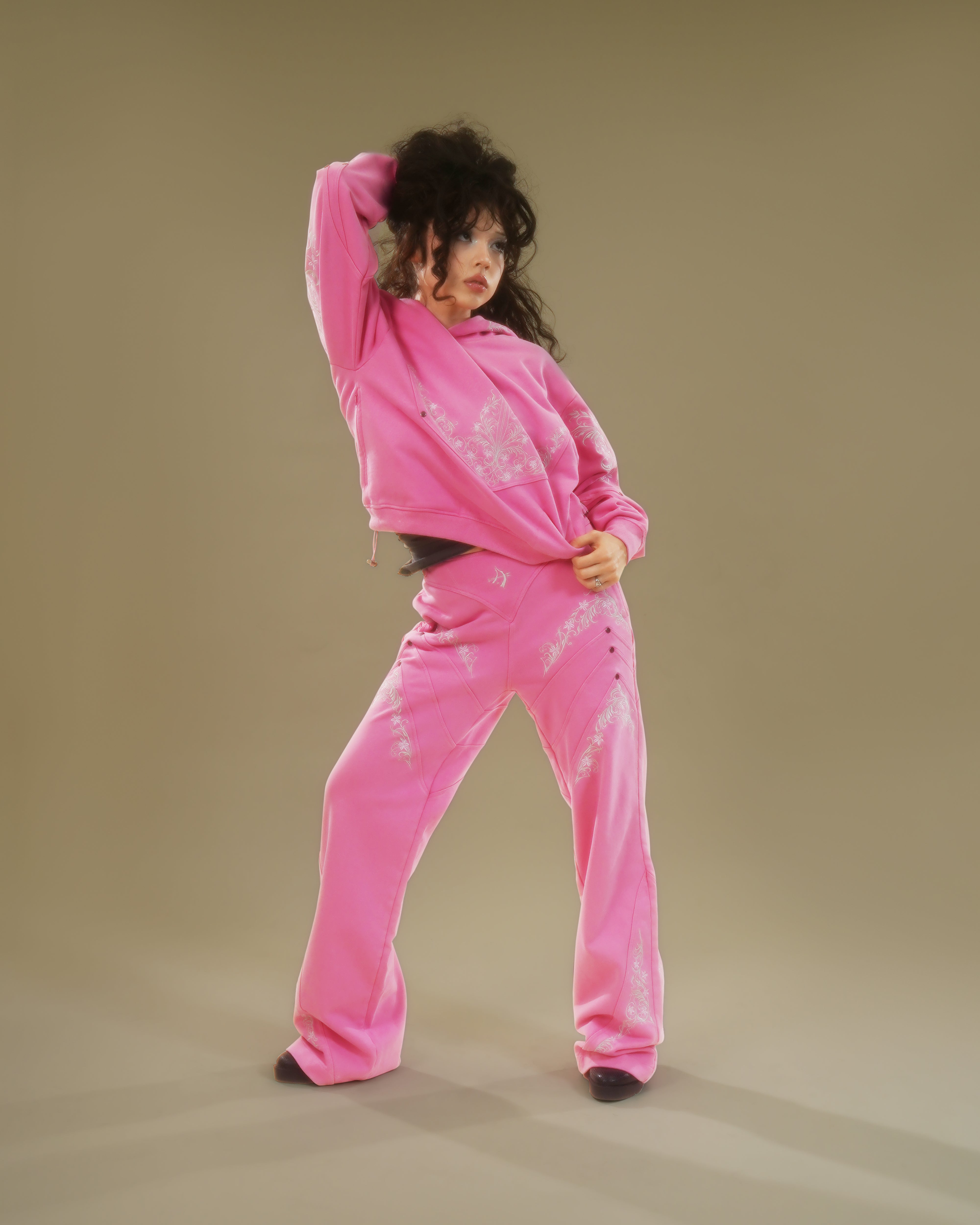Princess knight pink armored hoodie 