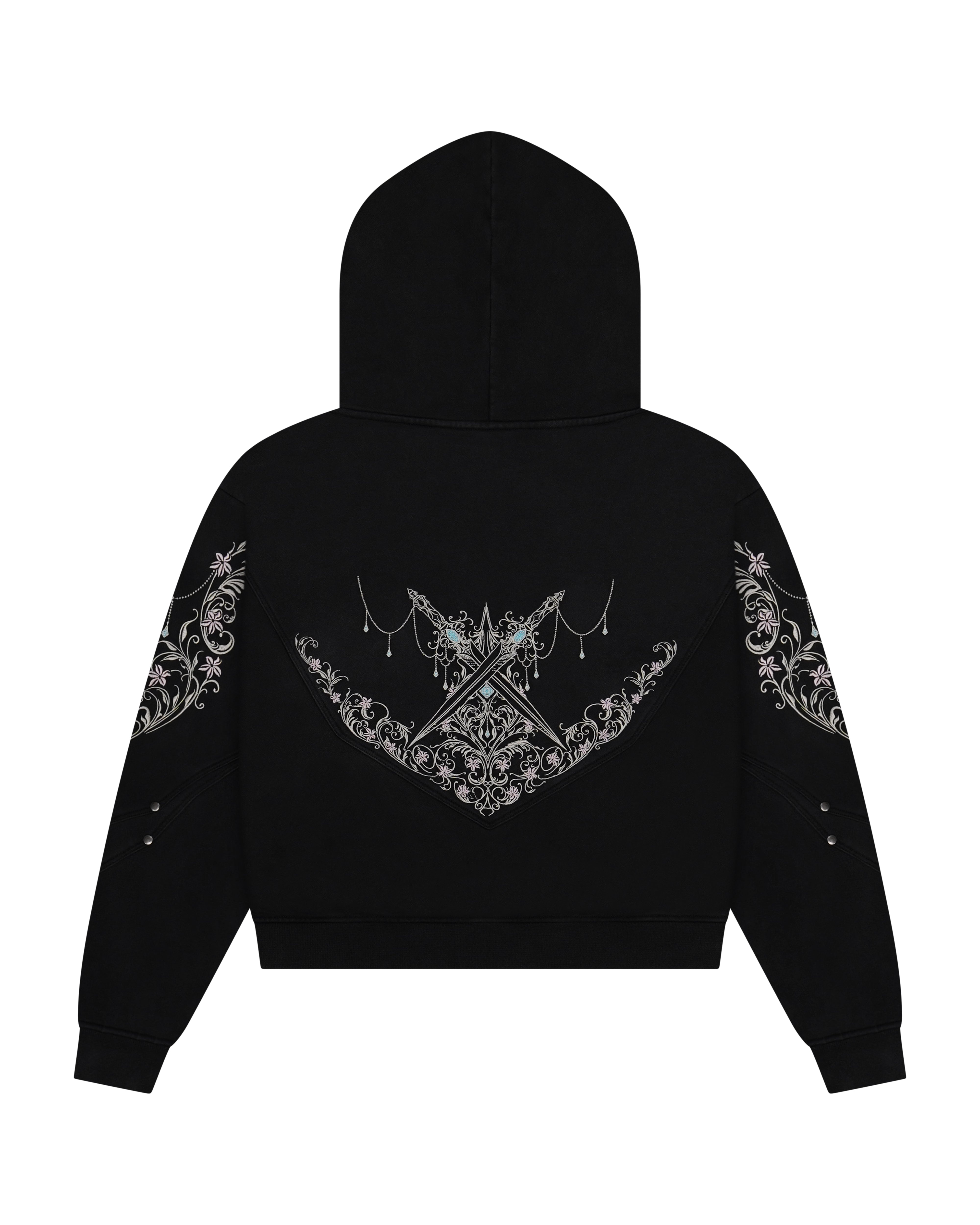 Princess knight armored black hoodie 