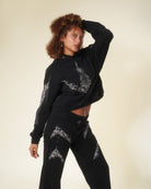 Princess knight black armored sweatpants