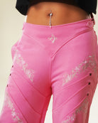 princes knight pink armored sweatpants