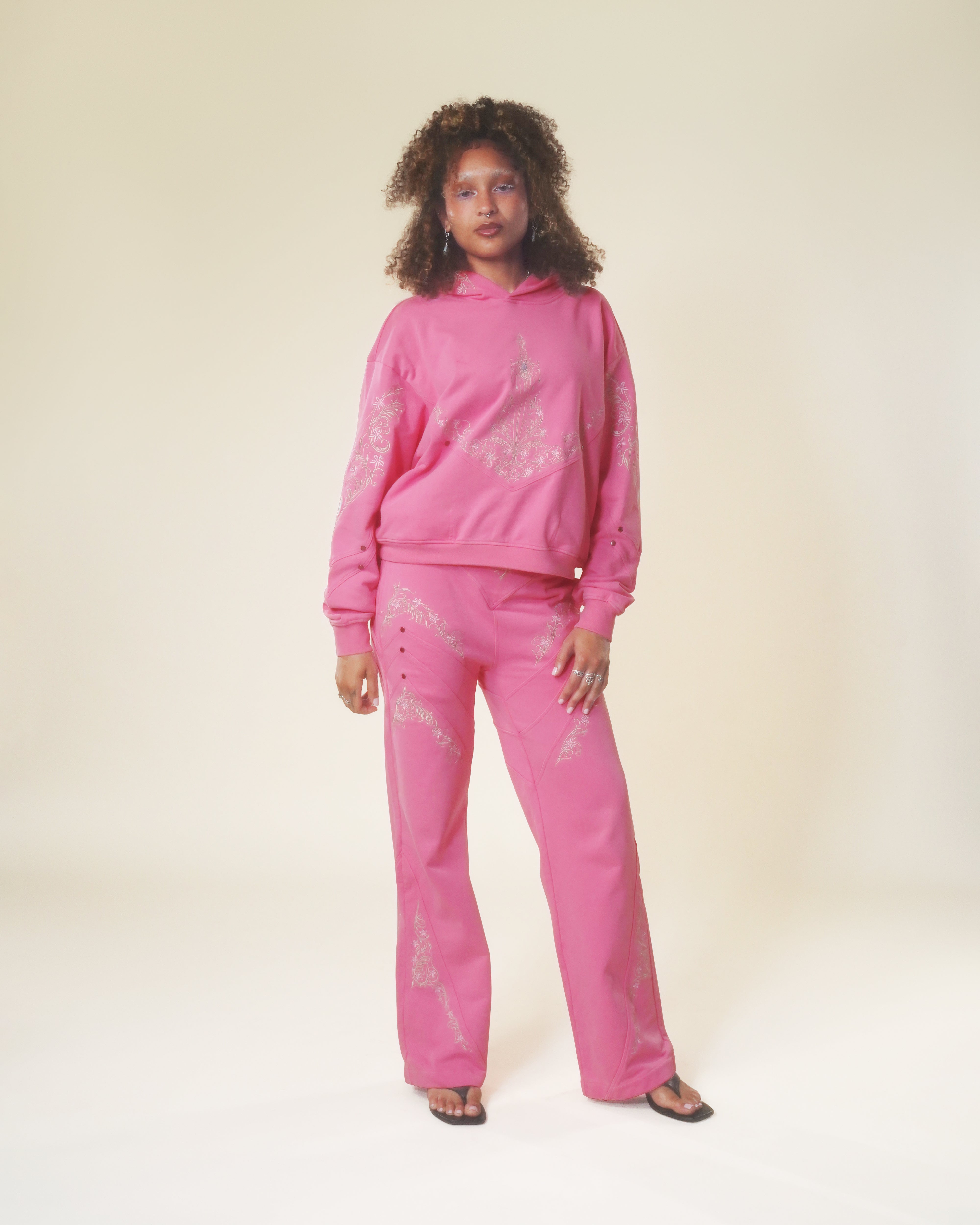 princes knight pink armored sweatpants
