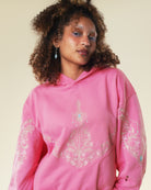 Princess knight pink armored hoodie 